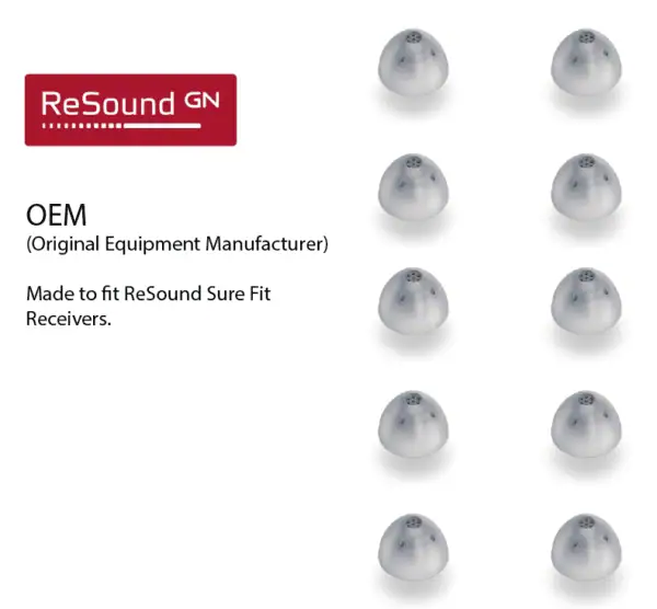 ReSound Sure Fit Medium Closed Domes OEM