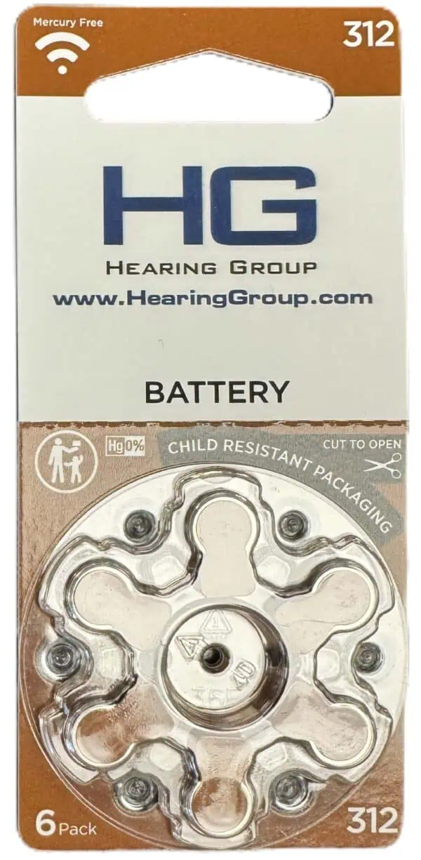 312 Hearing Aid Battery Package